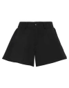 Vanessa Scott Woman Shorts & Bermuda Shorts Black Size S Polyester, Elastane