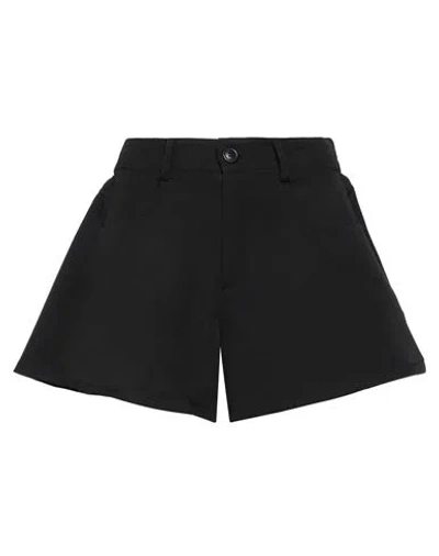 Vanessa Scott Woman Shorts & Bermuda Shorts Black Size M Polyester, Elastane