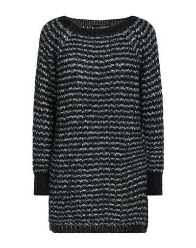 Vanessa Scott Woman Sweater Black Size M/l Acrylic, Polyamide, Wool, Mohair Wool