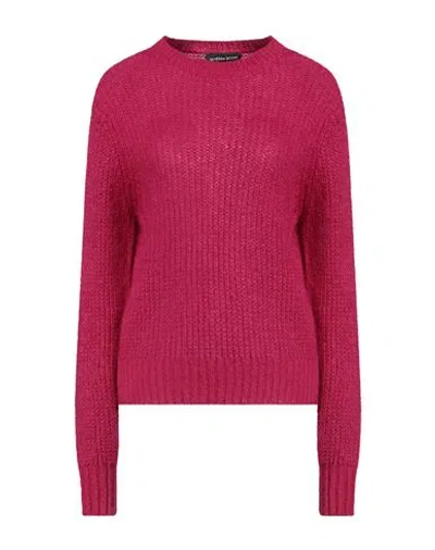 Vanessa Scott Woman Sweater Fuchsia Size Onesize Acrylic, Polyamide, Mohair Wool In Pink