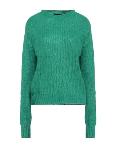 Vanessa Scott Woman Sweater Green Size Onesize Acrylic, Polyamide, Mohair Wool