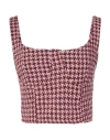 Vanessa Scott Woman Top Antique Rose Size M Polyester, Wool In Pink