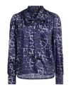Vanessa Scott Woman Top Purple Size L Polyester In Purple