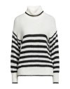 Vanessa Scott Woman Turtleneck Cream Size S Acrylic, Polyamide, Wool, Mohair Wool In White
