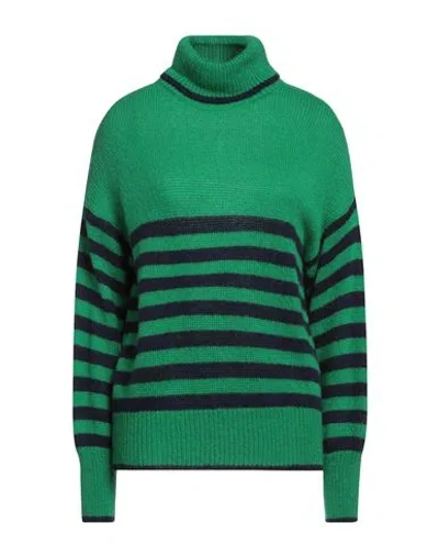 Vanessa Scott Woman Turtleneck Green Size S Acrylic, Polyamide, Wool, Mohair Wool
