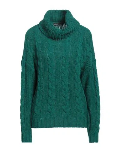 Vanessa Scott Woman Turtleneck Green Size S Acrylic, Viscose, Wool, Alpaca Wool