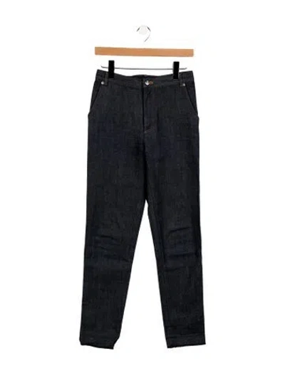 Pre-owned Vanessa Seward Mid-rise Skinny Leg Jeans In Blue