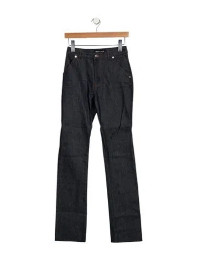 Pre-owned Vanessa Seward Mid-rise Straight Leg Jeans In Blue