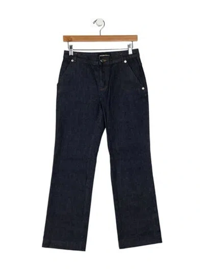 Pre-owned Vanessa Seward Mid-rise Straight Leg Jeans In Blue