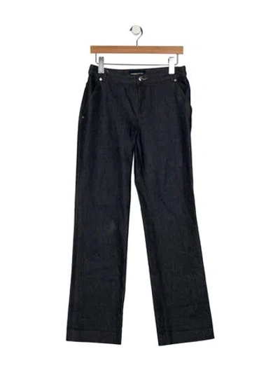 Pre-owned Vanessa Seward Mid-rise Straight Leg Jeans In Blue