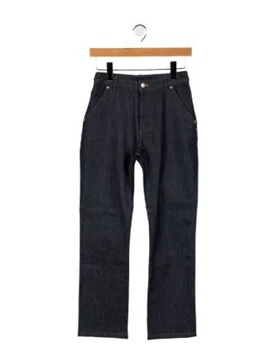 Pre-owned Vanessa Seward Mid-rise Straight Leg Jeans In Blue
