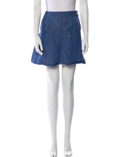 Pre-owned Vanessa Seward Mini Skirt In Blue