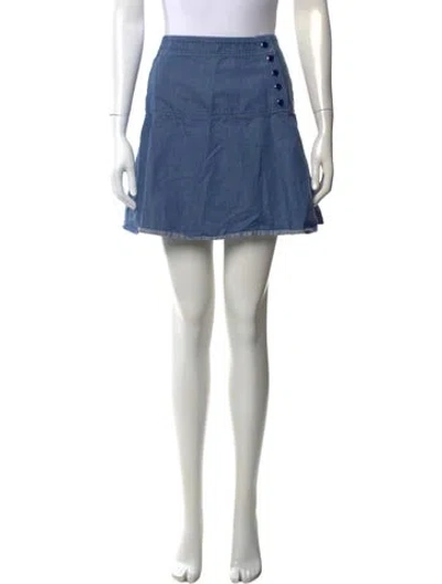 Pre-owned Vanessa Seward Mini Skirt In Blue