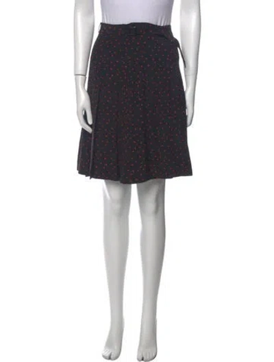 Pre-owned Vanessa Seward Silk Knee-length Skirt In Blue