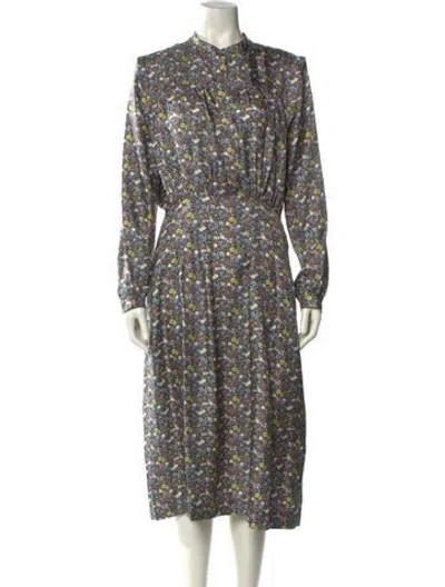 Pre-owned Vanessa Seward Silk Long Dress In Multi