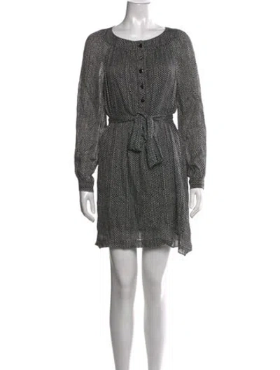 Pre-owned Vanessa Seward Silk Mini Dress In Multicolor
