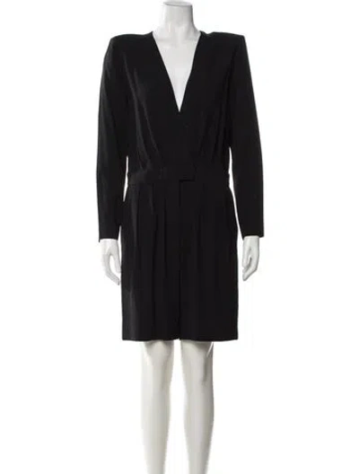 Pre-owned Vanessa Seward V-neck Jumpsuit In Black