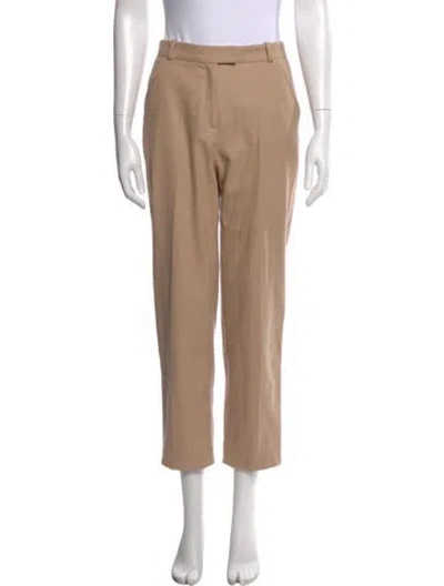 Pre-owned Vanessa Seward Wool Straight Leg Pants In Neutral