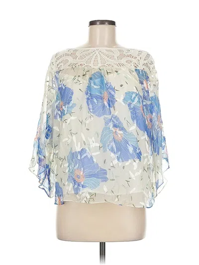 Pre-owned Vanessa Virginia 3/4 Sleeve Blouse In White