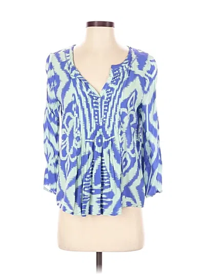 Pre-owned Vanessa Virginia 3/4 Sleeve T-shirt In Blue