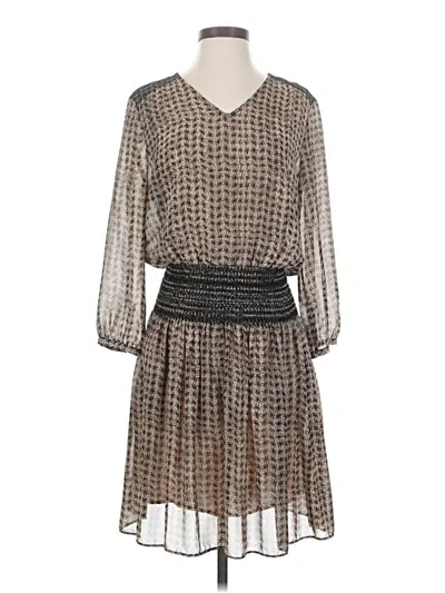 Pre-owned Vanessa Virginia Casual Dress In Brown