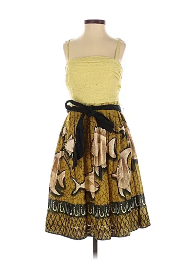 Pre-owned Vanessa Virginia Cocktail Dress In Yellow
