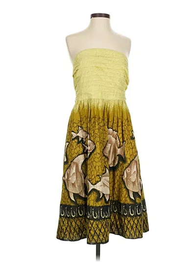 Pre-owned Vanessa Virginia Cocktail Dress In Yellow