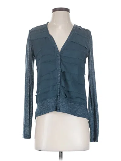 Pre-owned Vanessa Virginia Long Sleeve Blouse In Blue