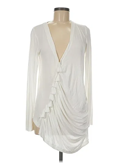 Pre-owned Vanessa Virginia Long Sleeve T-shirt In Ivory