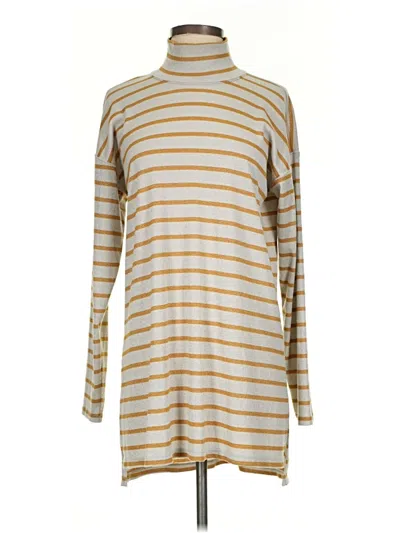 Pre-owned Vanessa Virginia Long Sleeve Turtleneck In Gold