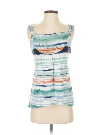 Pre-owned Vanessa Virginia Sleeveless Blouse In Blue