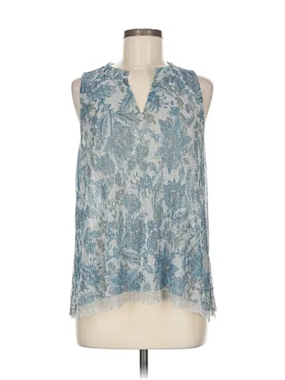 Pre-owned Vanessa Virginia Sleeveless Blouse In Blue