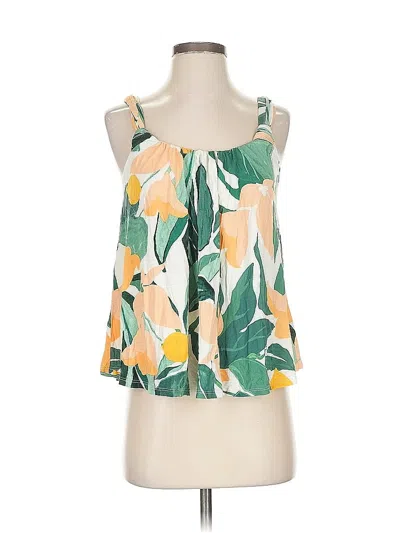 Pre-owned Vanessa Virginia Sleeveless Blouse In Green