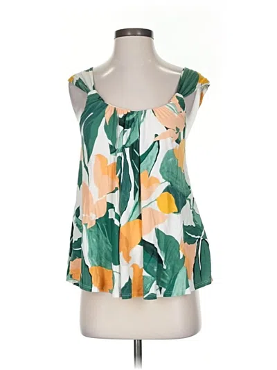 Pre-owned Vanessa Virginia Sleeveless Blouse In Green