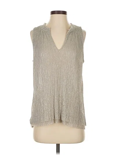 Pre-owned Vanessa Virginia Sleeveless Blouse In Silver