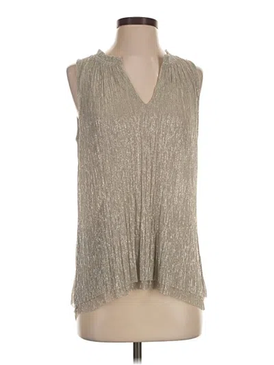 Pre-owned Vanessa Virginia Sleeveless Blouse In Silver