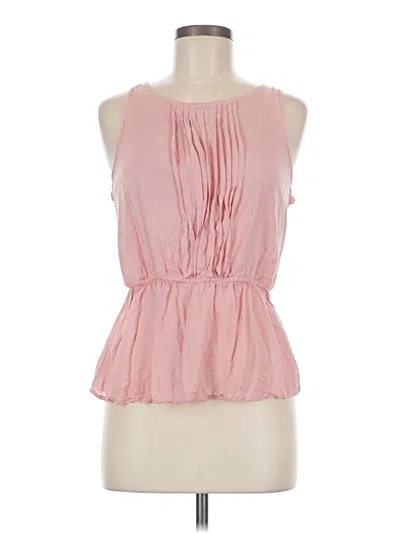 Pre-owned Vanessa Virginia Tank Top Pink Halter Neckline Tops