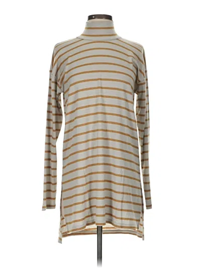 Pre-owned Vanessa Virginia Turtleneck Sweater In Tan