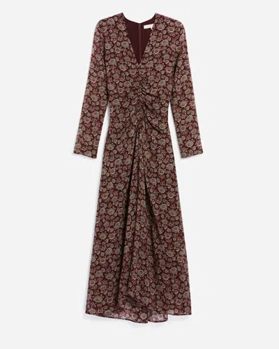 Vanessabruno Biba Maxi Dress In Marron In Red