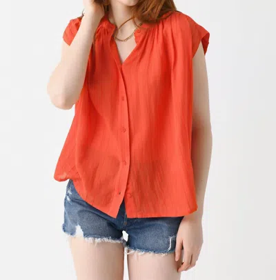 Vanessabruno Clio Blouse In Orange Fluo In Pink