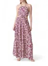 Vanessabruno Costa Robe Longue Maxi Dress In Plum In Pink