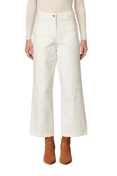 Vanessabruno Helias Cropped Jeans In Blanc In White