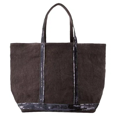 Vanessabruno L Shopper Bag - Vanessa Bruno - Linen - Black