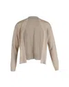 Vanessabruno Vanessa Bruno Open Front Cardigan In Beige Linen In Beige