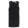 Vanessabruno Vanessa Bruno Patchwork Sleeveless Dress In Black Cotton In Black