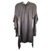 Vanessabruno Vanessa Bruno Ruffled Asymmetric Sleeve In Grey Silk In Grey