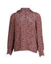 Vanessabruno Vannessa Bruno Ned Floral-print Blouse In Pink Silk In Pink