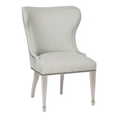 Vanguard Furniture Ava Side Chair In Dove Gray,callaloo Cotton,yes