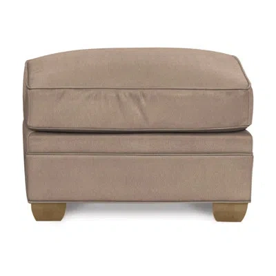Vanguard Furniture Hillcrest Ottoman In Tarbee Chambray,marquis