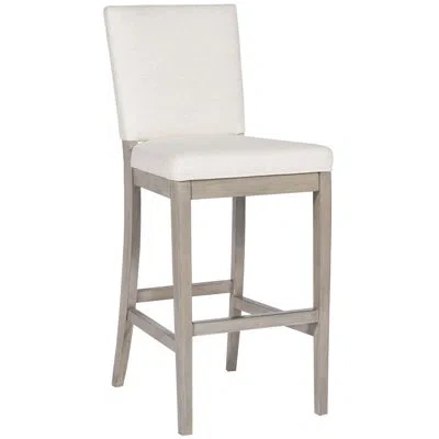 Vanguard Furniture Juliet Upholstered Counter Stool With Solid Wood Frame In Instant Snow